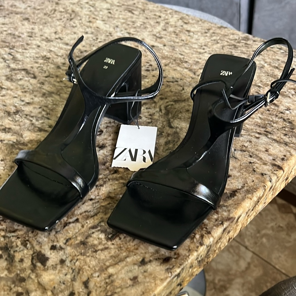 Zara block heel